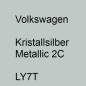 Preview: Volkswagen, Kristallsilber Metallic 2C, LY7T.